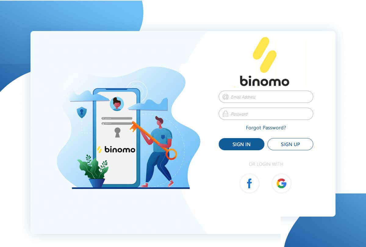 Hur man registrerar konto på Binomo