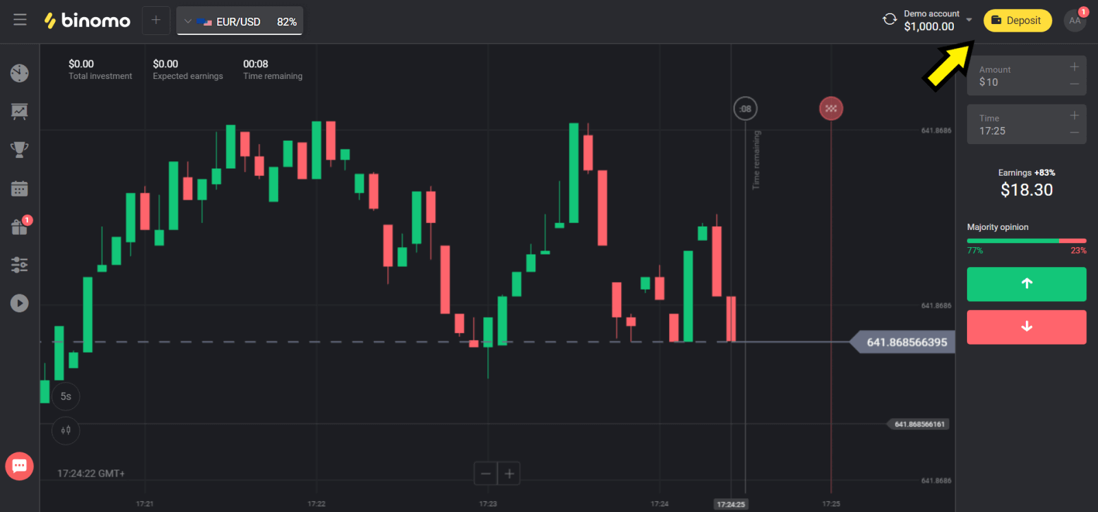 Ndalama za Deposit ku Binomo kudzera pa Cash U Ndalama za Deposit ku Binomo kudzera pa Cash U