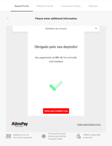 Депонирајте средства на Binomo преку е-паричници (Webmoney WMZ, Picpay, Neteller, Astropay, Cash U, Skrill, ADV готовина, AstroPay картичка, Perfect Money) Депонирајте средства на Binomo преку е-паричници (Webmoney WMZ, Picpay, Neteller, Astropay, Cash U, Skrill, ADV готовина, AstroPay картичка, Perfect Money)