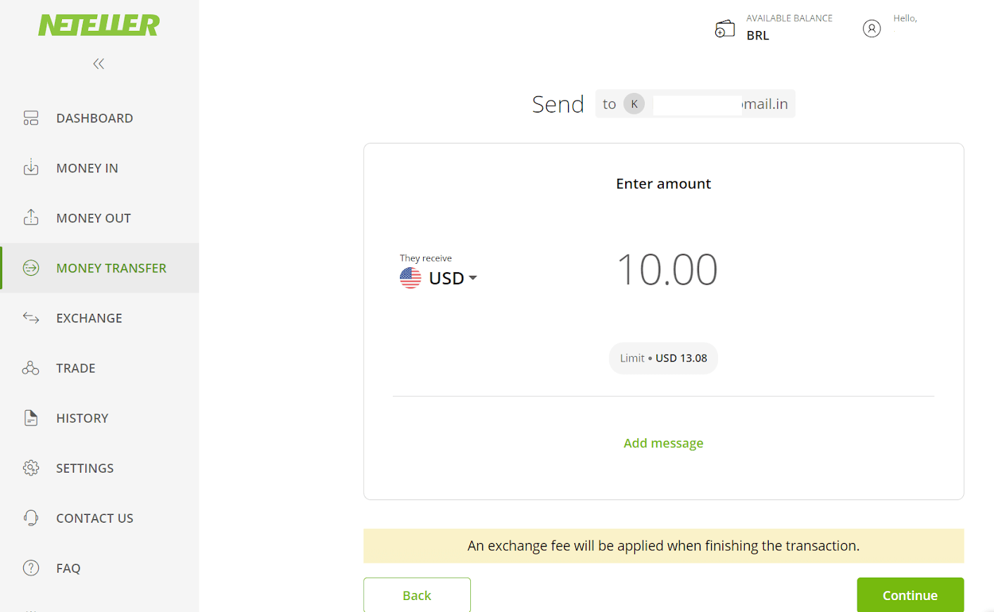 Внесите средства на Binomo через электронные кошельки (Webmoney WMZ, Picpay, Neteller, Astropay, Cash U, Skrill, ADV Cash, AstroPay Card, Perfect Money)
