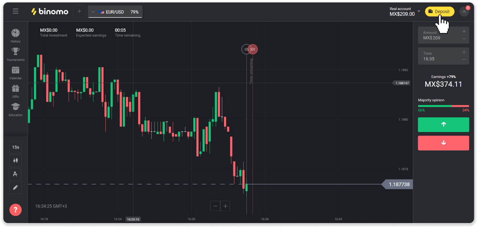 Внесите средства на Binomo через электронные кошельки (Webmoney WMZ, Picpay, Neteller, Astropay, Cash U, Skrill, ADV Cash, AstroPay Card, Perfect Money)