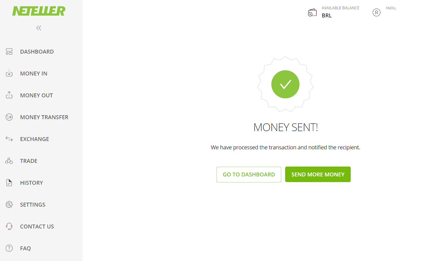 Leggðu inn fé á Binomo í gegnum Neteller