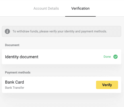 Inowanzo bvunzwa mibvunzo (FAQ) yeVerification paBinomo