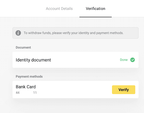Inowanzo bvunzwa mibvunzo (FAQ) yeVerification paBinomo