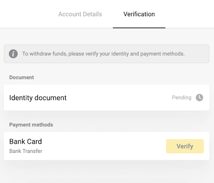 Inowanzo bvunzwa mibvunzo (FAQ) yeVerification paBinomo