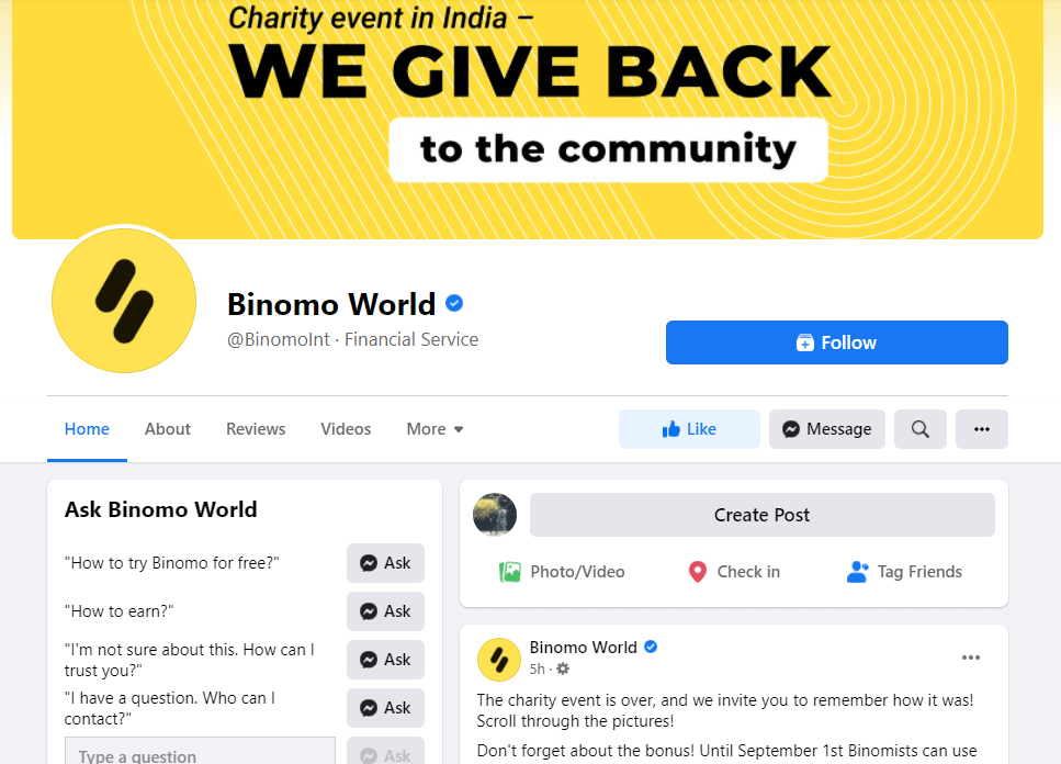 Как да се свържете с поддръжката на Binomo