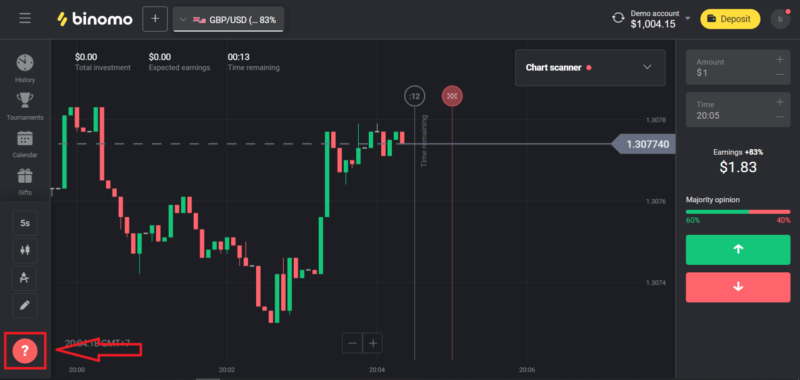 Как да се свържете с поддръжката на Binomo