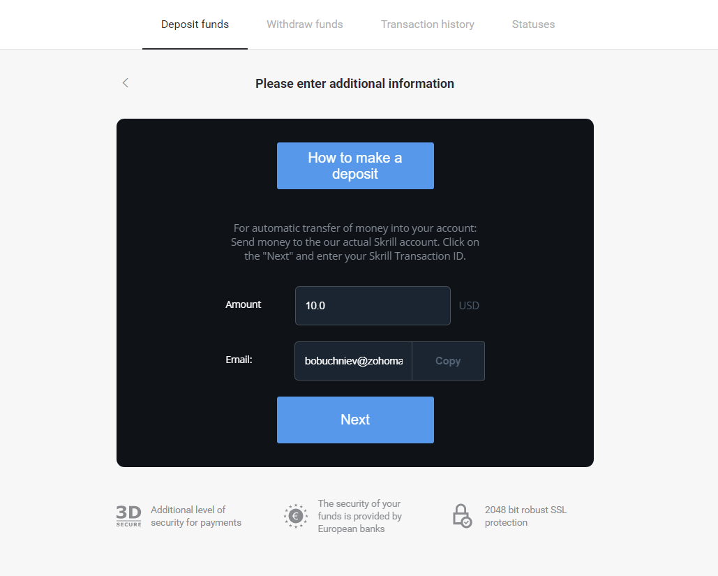 How to Deposit Funds on Binomo How to Deposit Funds on Binomo