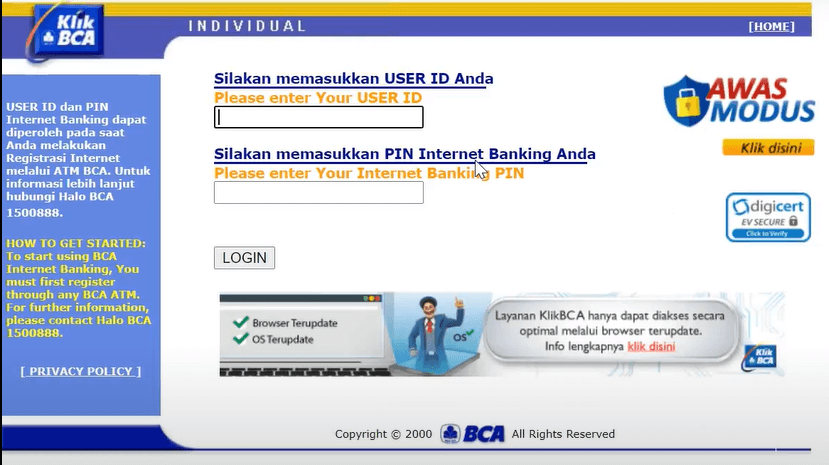 通过印度尼西亚银行转账（虚拟账户、虚拟账户银行 Mandiri、网上银行）在 Binomo 中存入资金