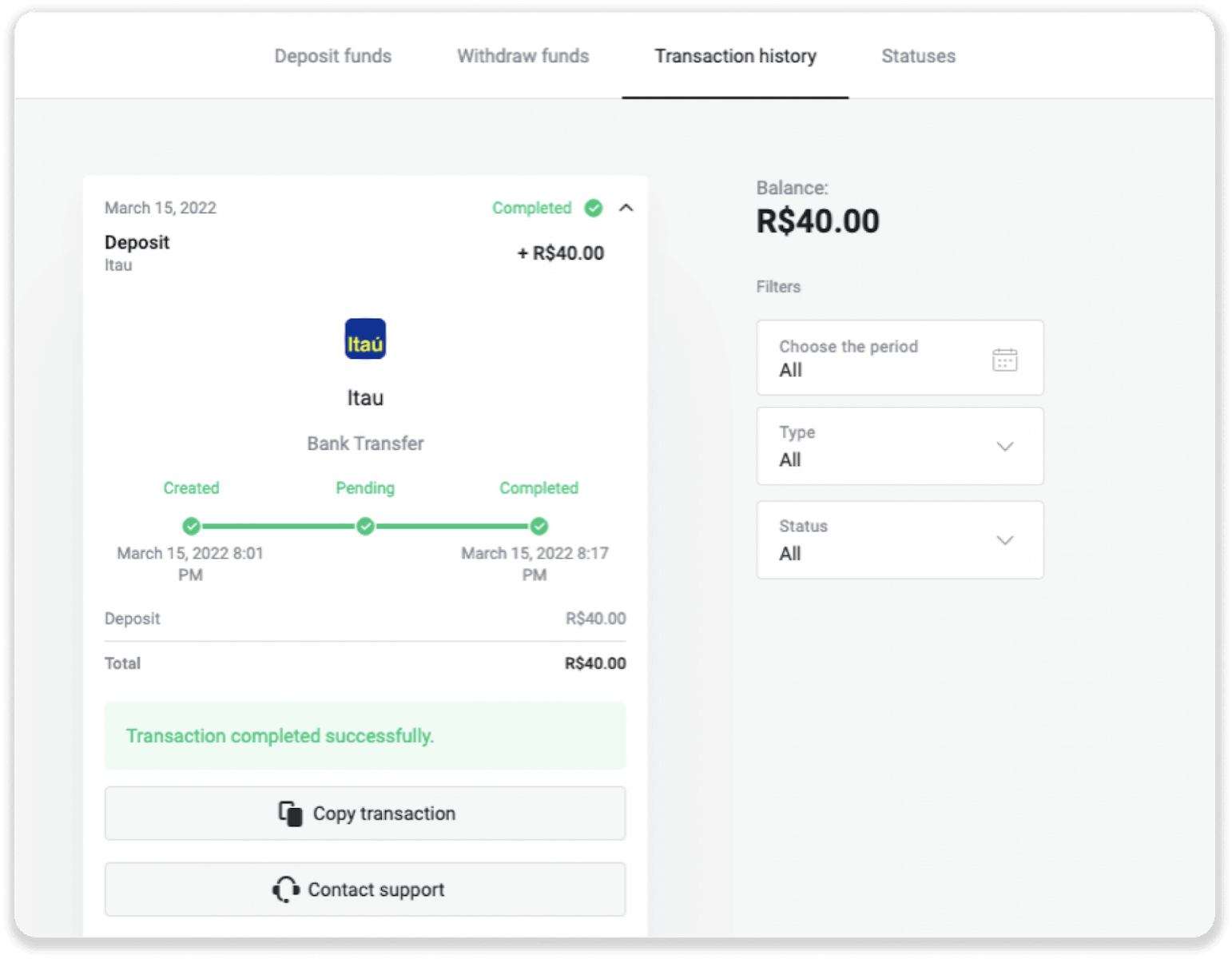Hvernig á að skrá þig inn og leggja inn fé í Binomo