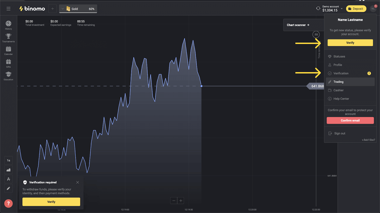 Как зарегистрировать и подтвердить учетную запись на Binomo Как зарегистрировать и подтвердить учетную запись на Binomo