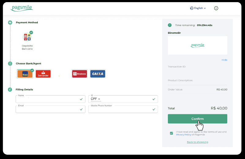 วิธีลงทะเบียนและฝากเงินเข้า Binomo