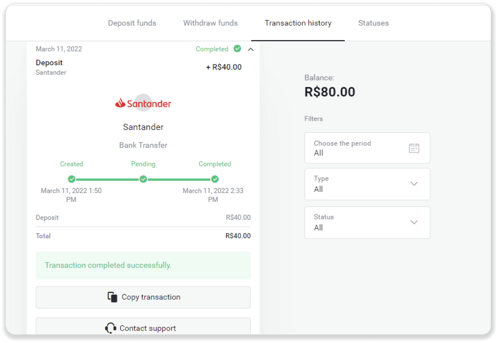 วิธีลงทะเบียนและฝากเงินเข้า Binomo