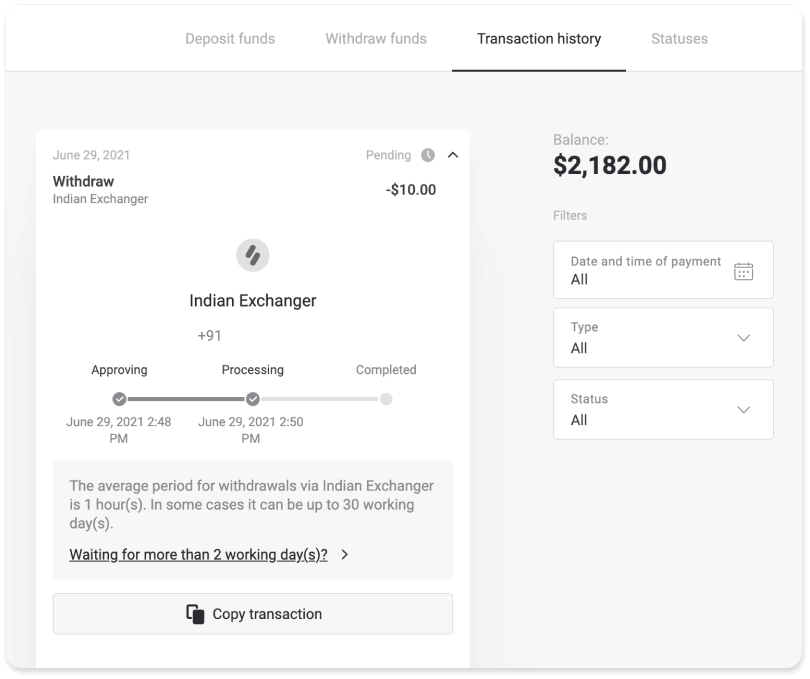 Cách rút tiền và gửi tiền vào Binomo Cách rút tiền và gửi tiền vào Binomo
