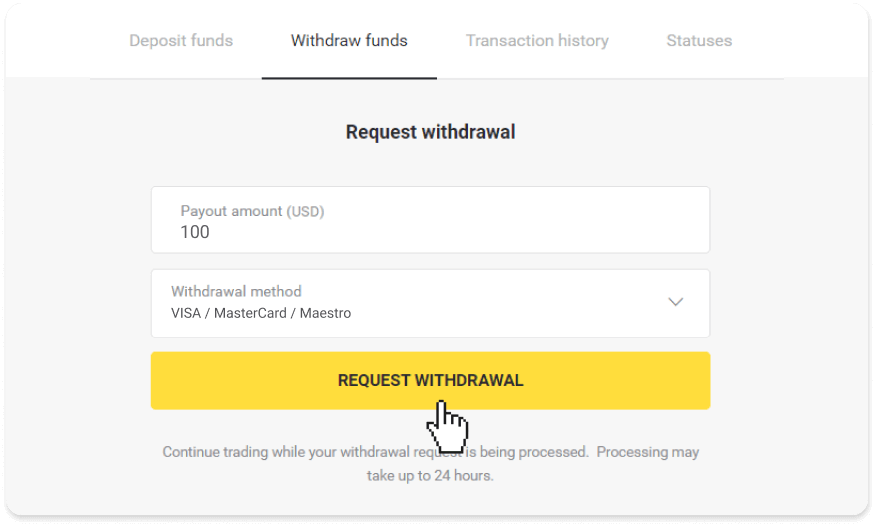 Nzira yekubvisa mari kubva kuBinomo Nzira yekubvisa mari kubva kuBinomo