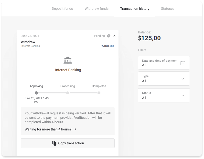 Nzira yekubvisa mari kubva kuBinomo Nzira yekubvisa mari kubva kuBinomo