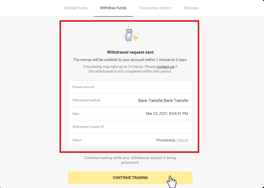 Cómo retirar dinero de Binomo en 2026: guía paso a paso, tarifas y tiempo de procesamiento